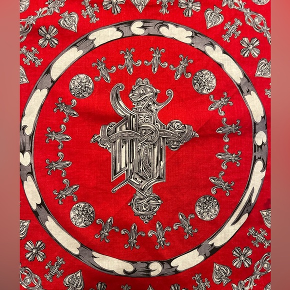 Vintage Gianni Versace scarf, red and black - Picture 6 of 7